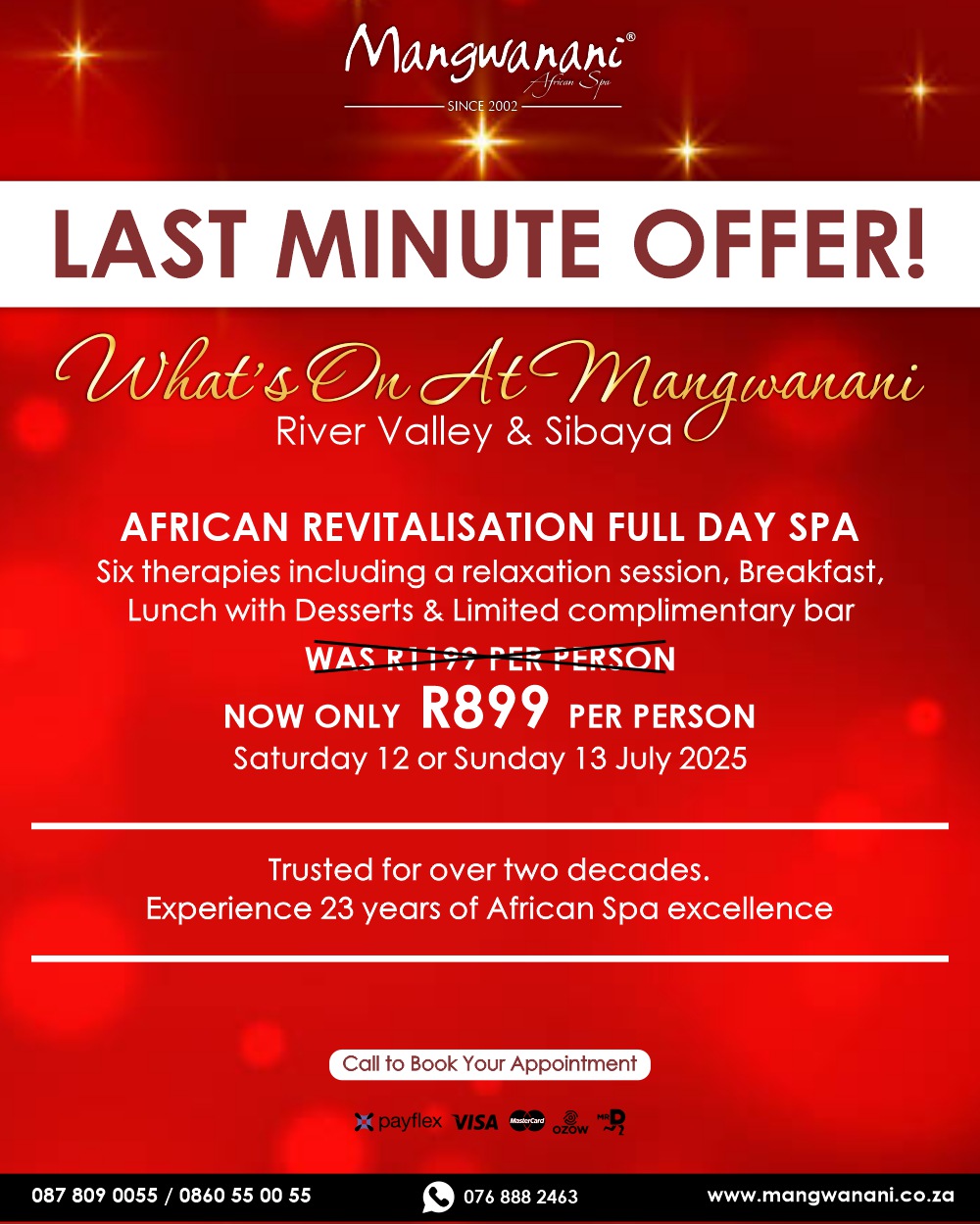 LAST MINUTE OFFER!