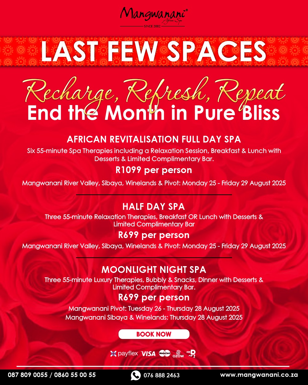 LAST FEW SPACES