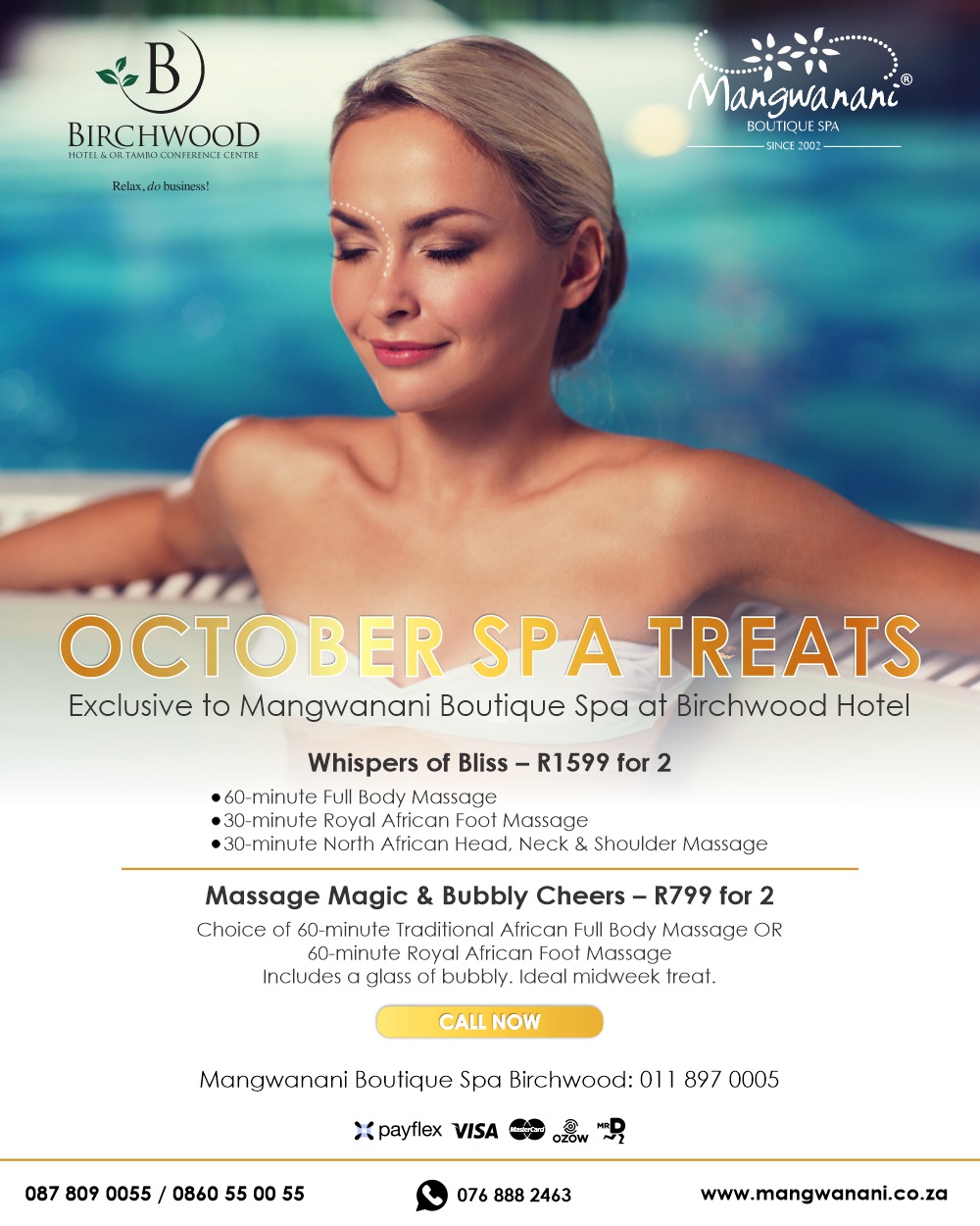 Birchwood Hotel: October Spa Treats