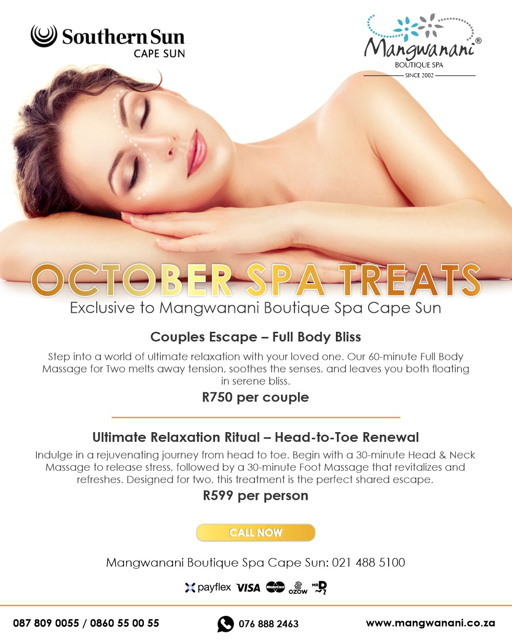 Cape Sun: October Spa Treats