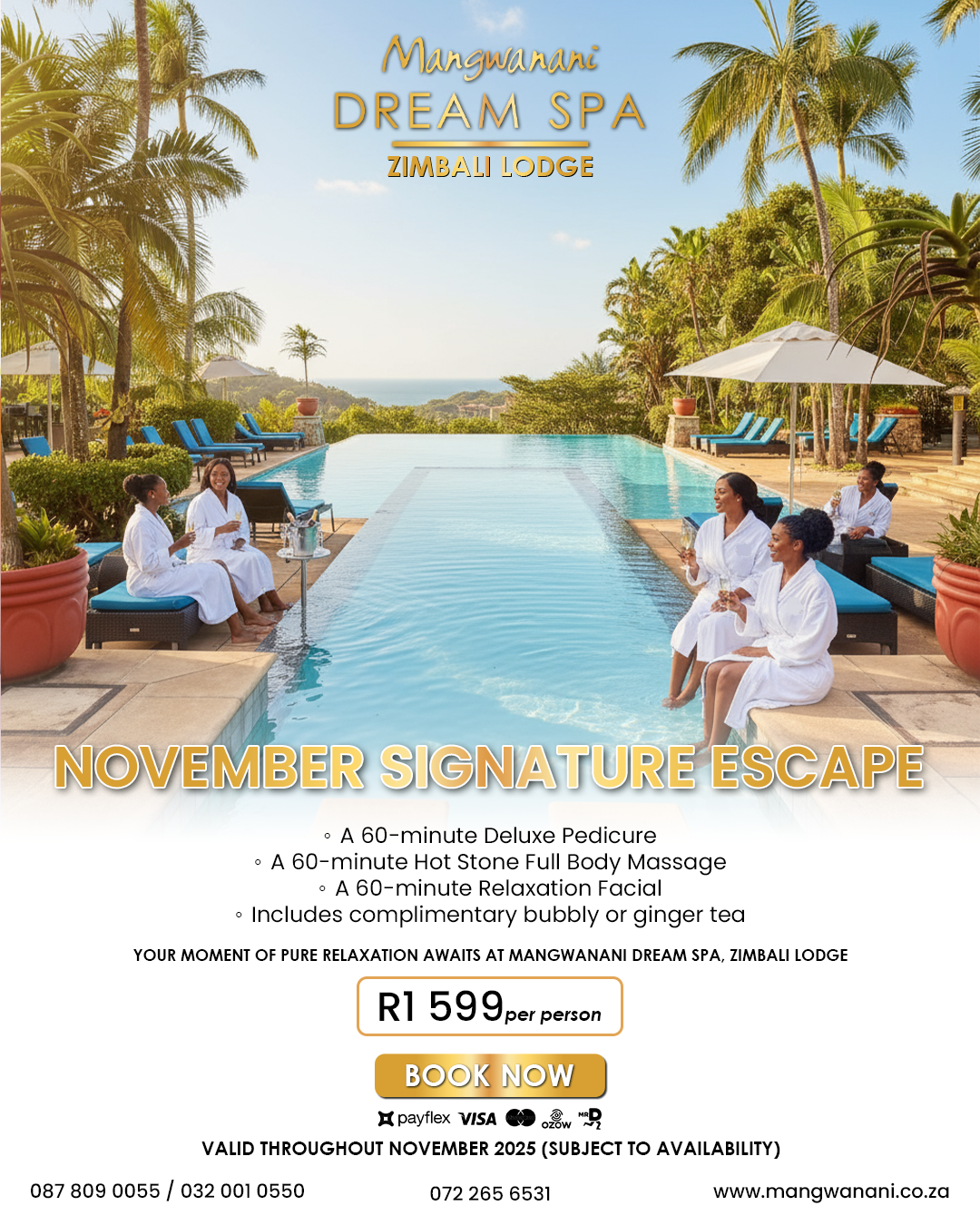 Mangwanani Dream Spa, Zimbali Lodge - November Signature Escape