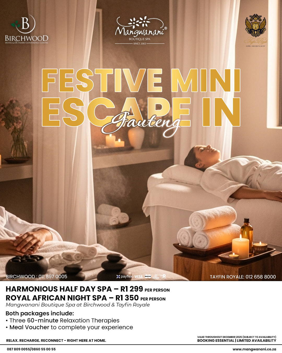 Festive Mini Escape in Gauteng