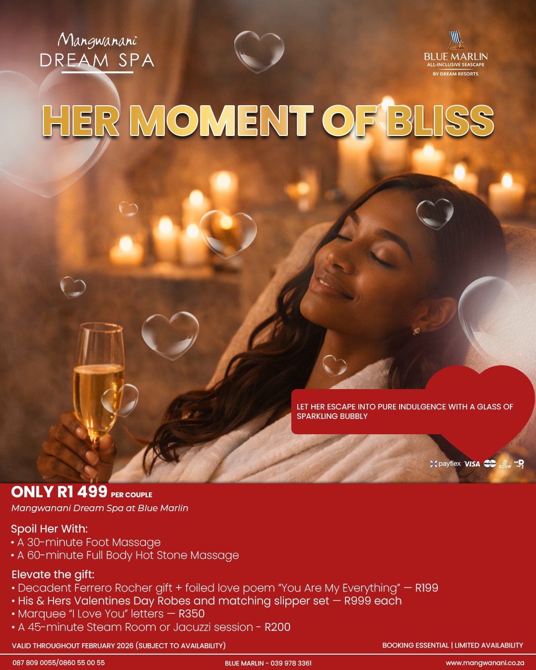 Mangwanani Dream Spa – Blue Marlin Her Moment of Bliss