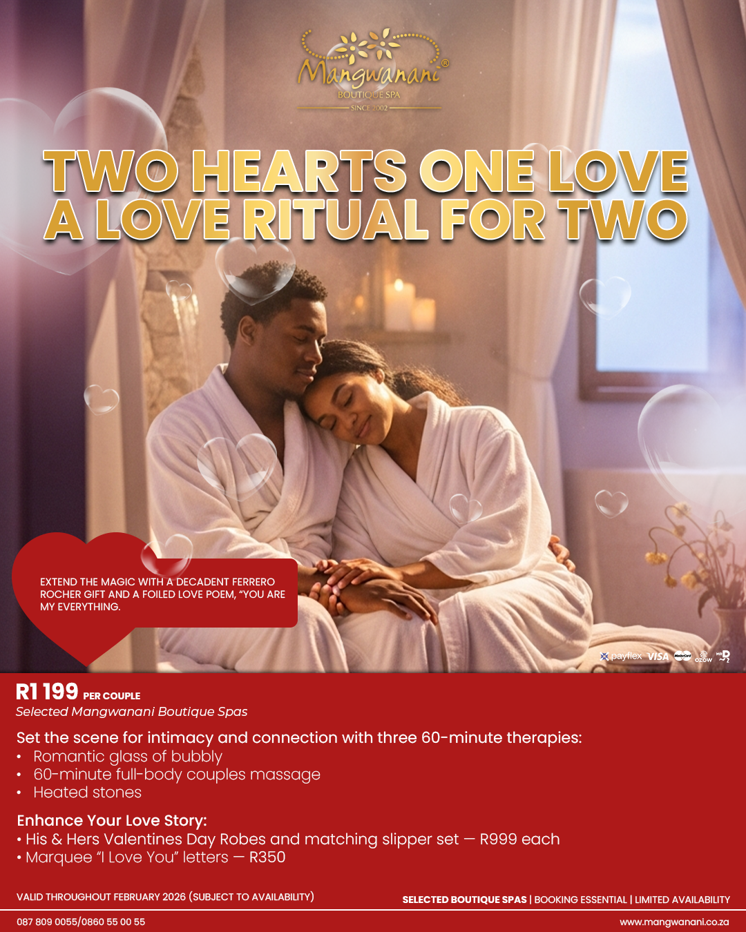 TWO HEARTS, ONE LOVE – A LOVE RITUAL FOR TWO