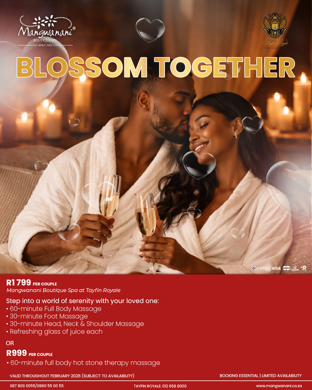 Mangwanani Boutique Spa – Tayfin Royale Blossom Together