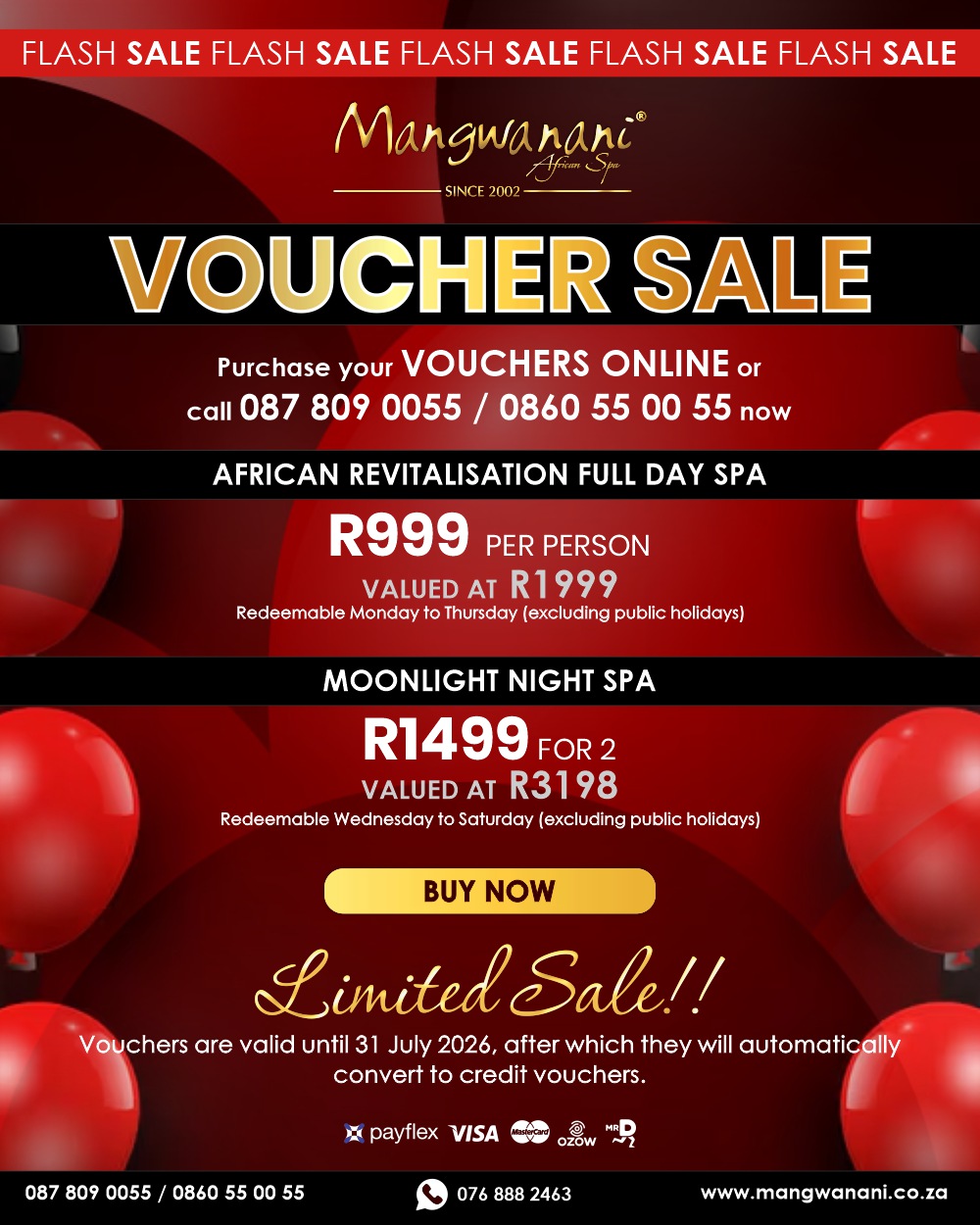 VOUCHER SALE