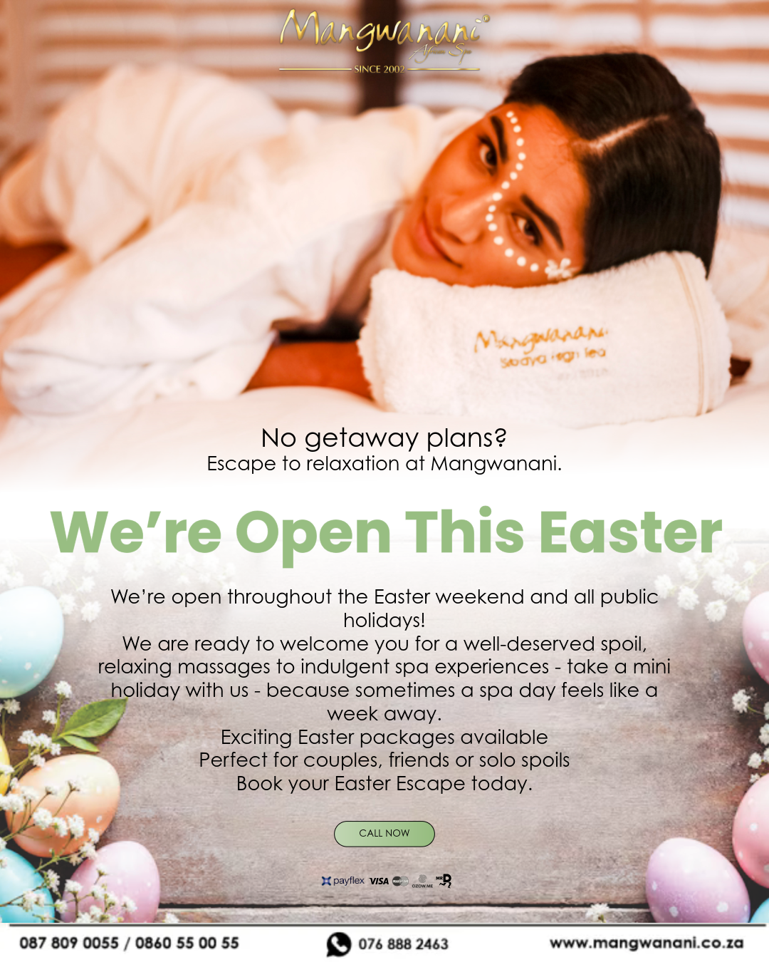 We’re Open This Easter