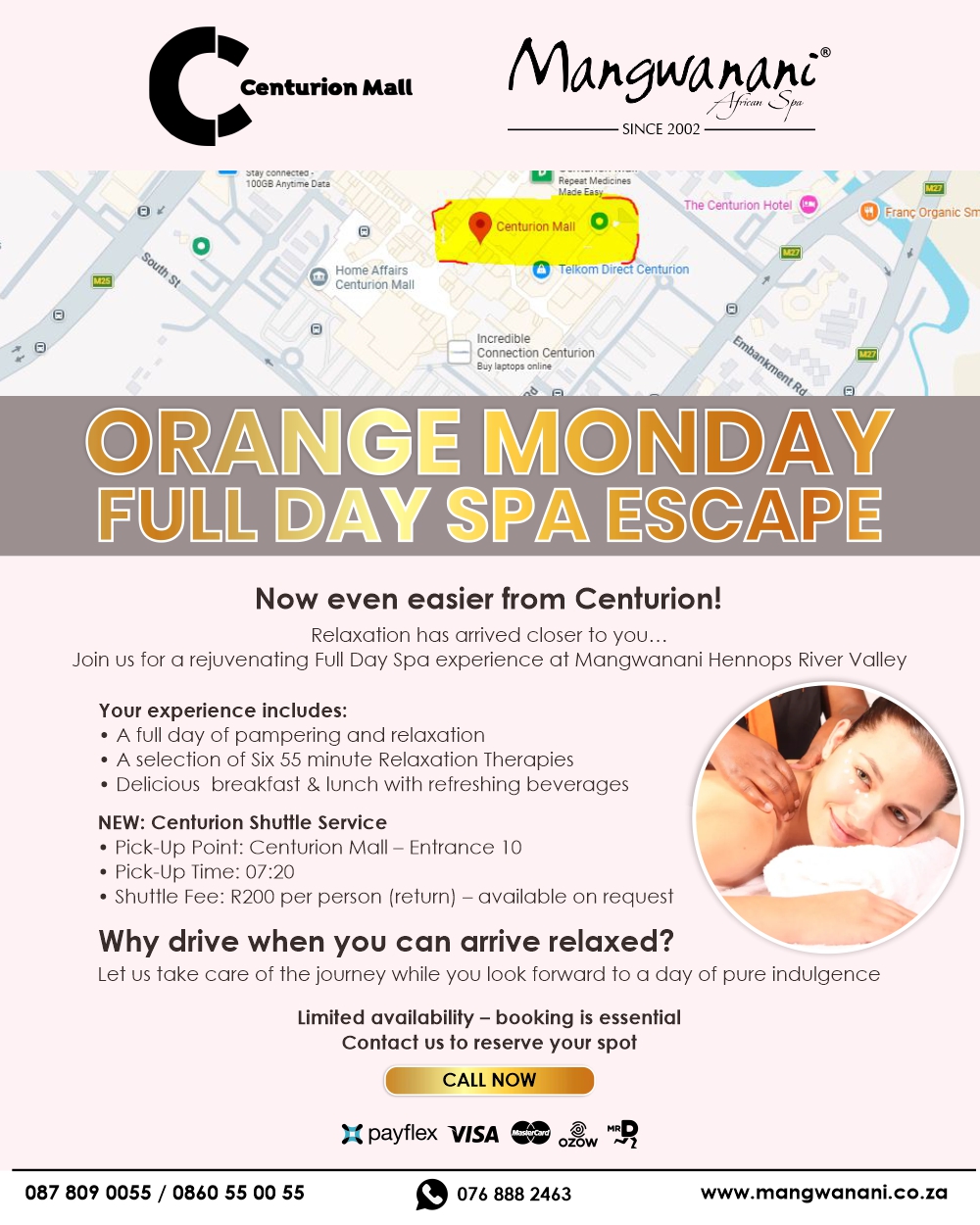 NEW: Centurion Shuttle Service to River Valley