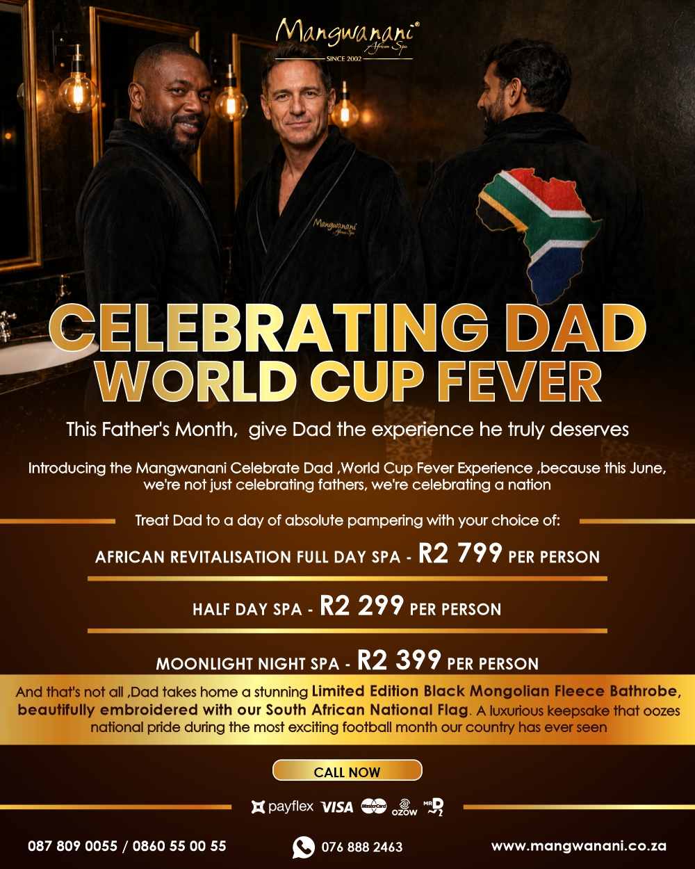 Celebrating Dad world cup fever