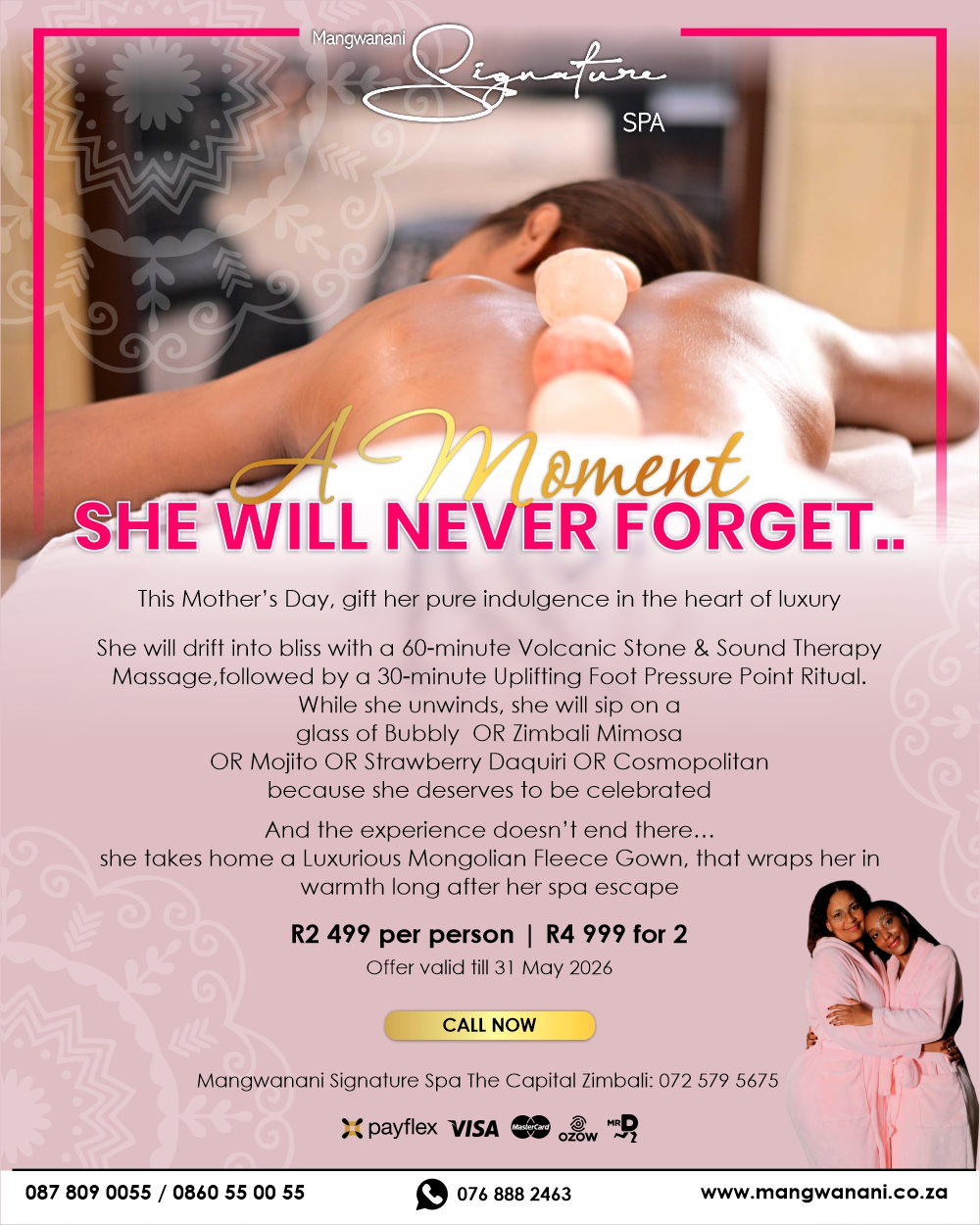 The Capital Zimbali Mother's Day Offer