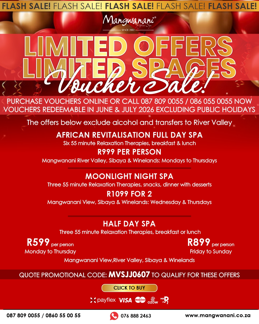 Voucher Sale!