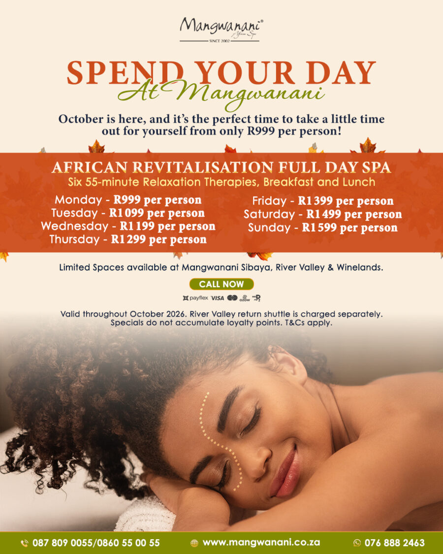 SPA DAY AT MANGWANANI